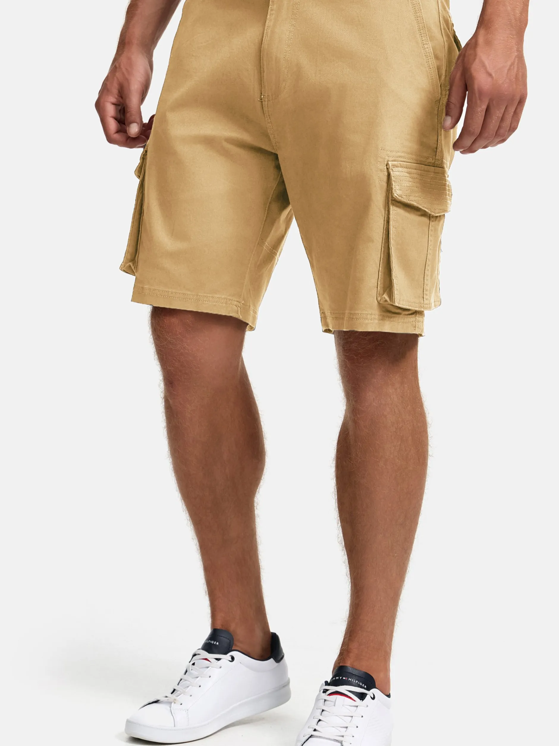 Indicode Herren Shorts Cargo - INSolupe in beige