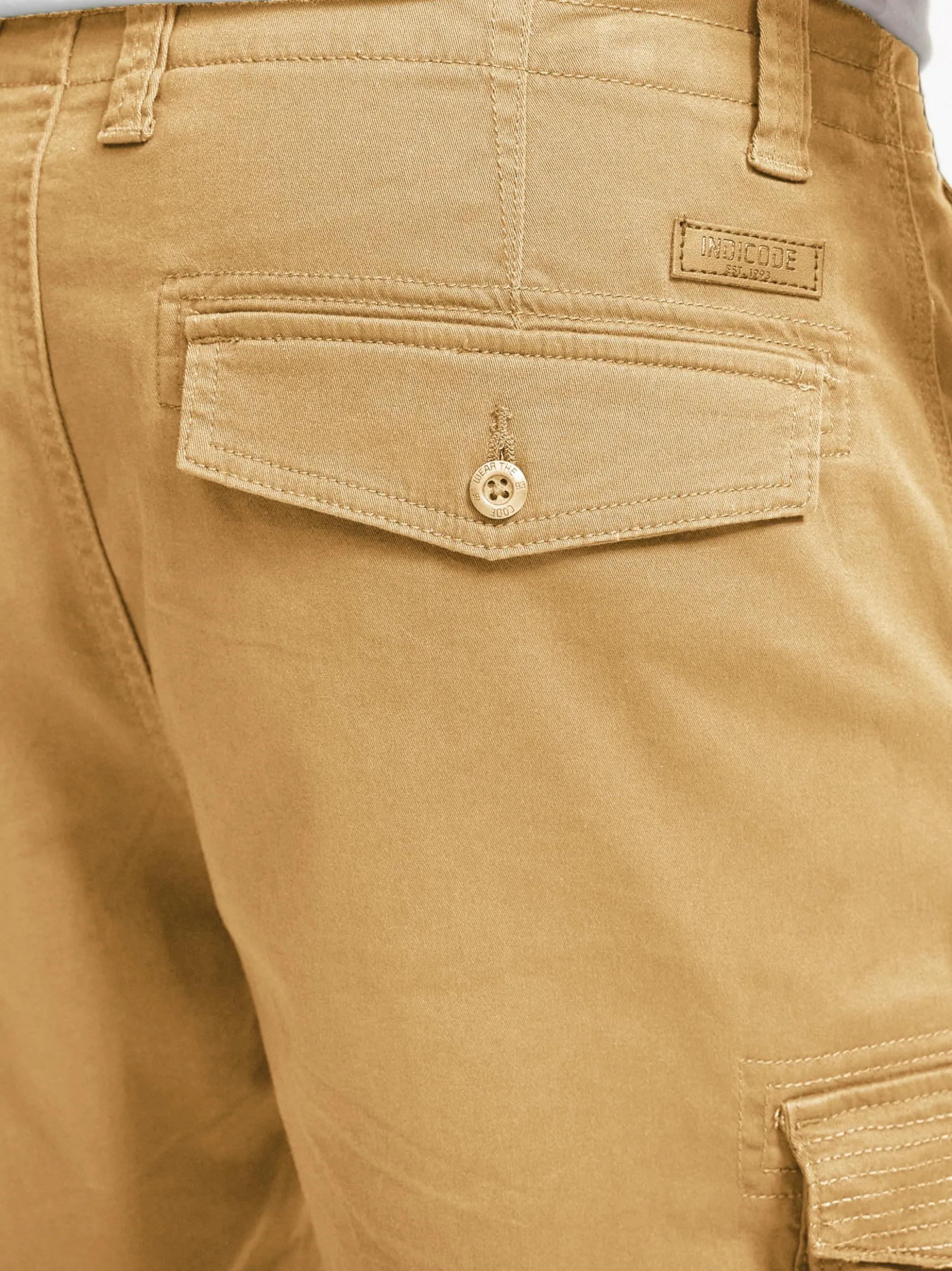 Indicode Herren Shorts Cargo - INSolupe in beige