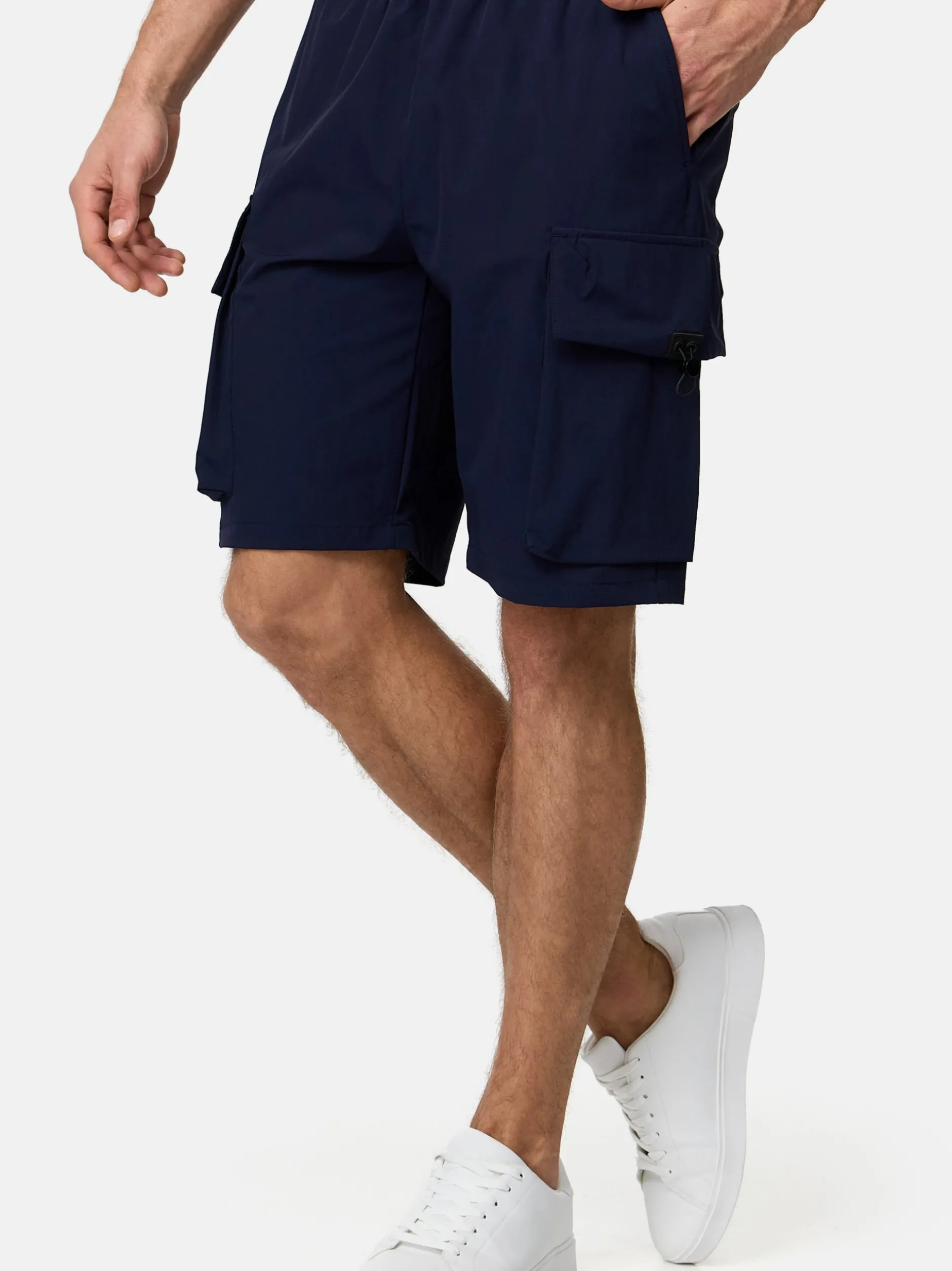Indicode Herren Shorts Cargo - INConan in marine