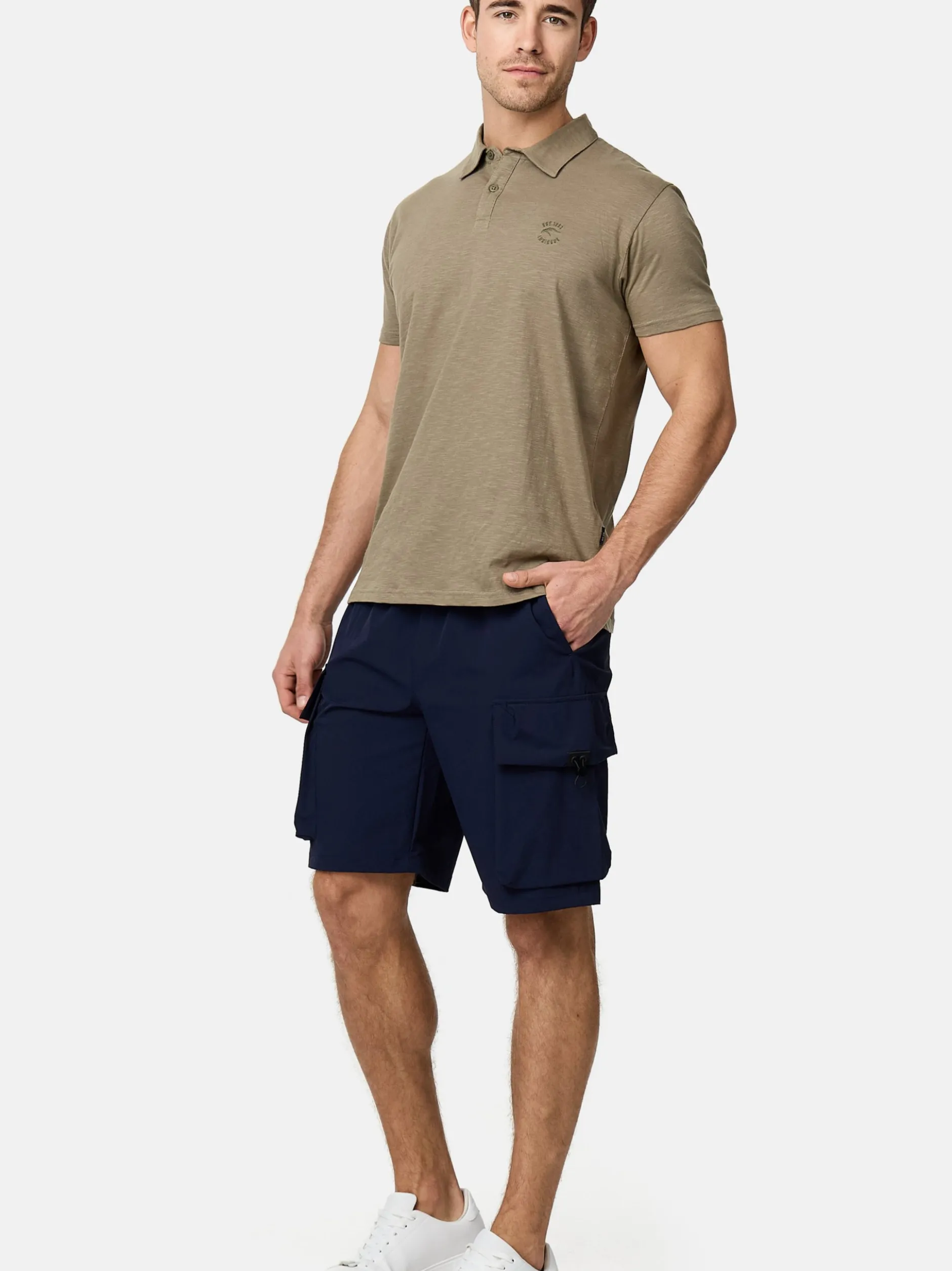 Indicode Herren Shorts Cargo - INConan in marine