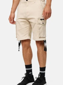 Indicode Herren Shorts Cargo - Agron in beige sand