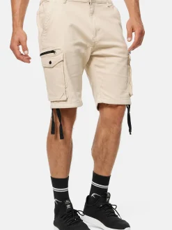 Indicode Herren Shorts Cargo - Agron in beige sand