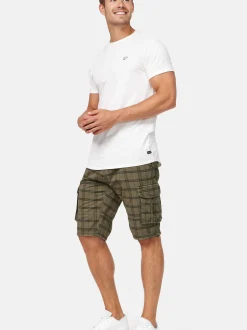Indicode Herren Shorts Cargo - Monroe Cargo in grün mehrfarbig