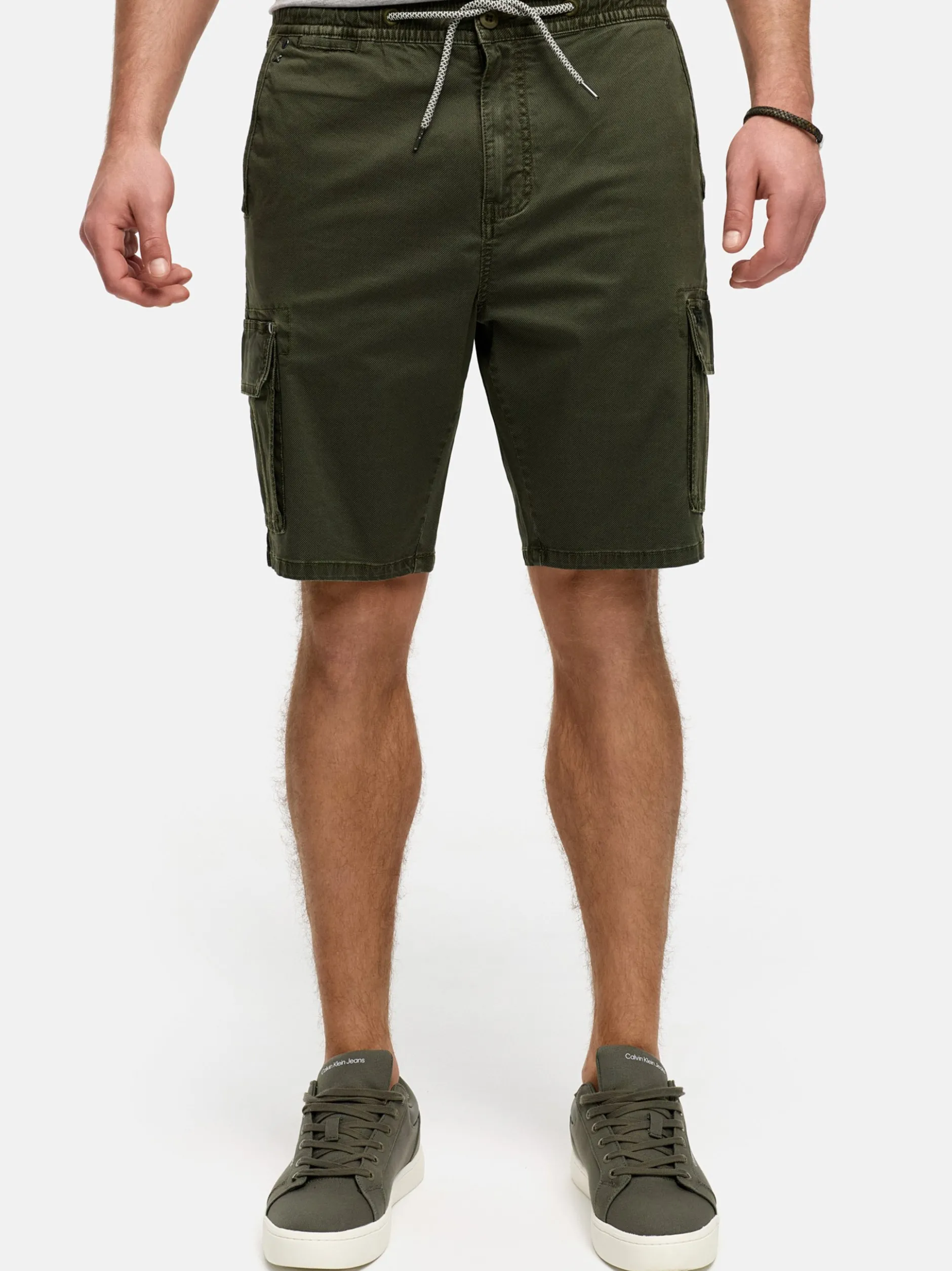 Indicode Herren Shorts Cargo - INKews in khaki