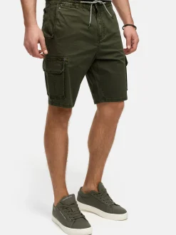 Indicode Herren Shorts Cargo - INKews in khaki