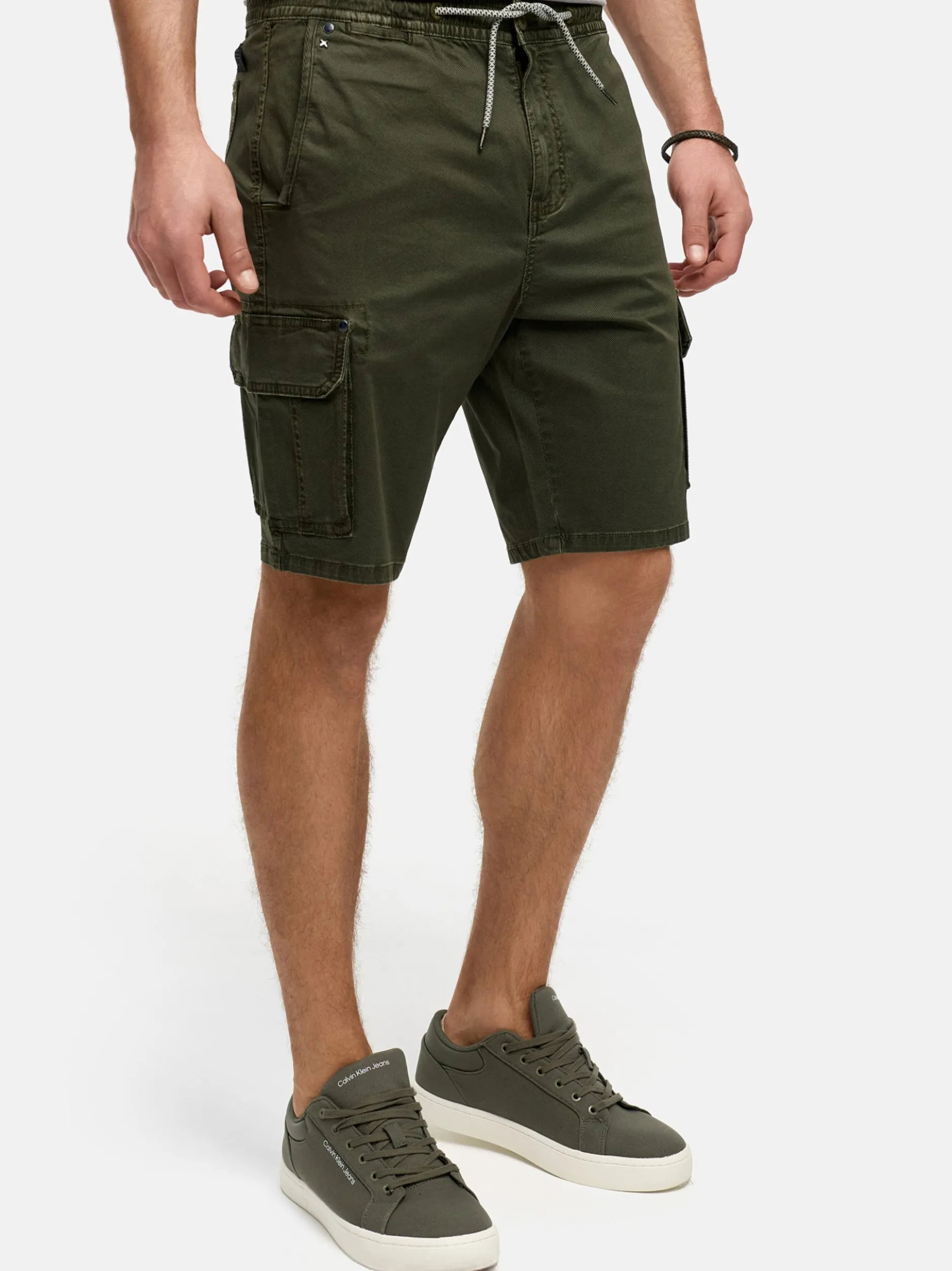 Indicode Herren Shorts Cargo - INKews in khaki