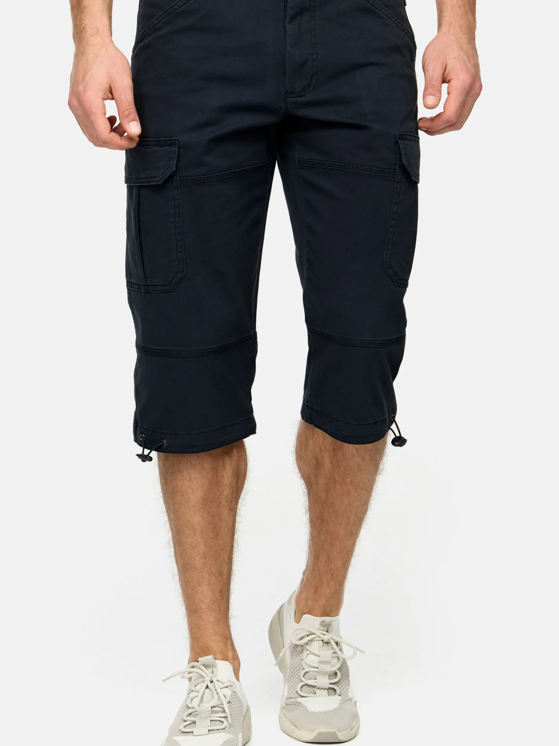 Indicode Herren Shorts Cargo - INStevie in schwarz