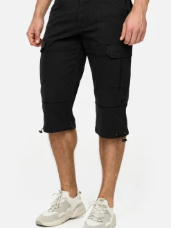 Indicode Herren Shorts Cargo - INStevie in schwarz