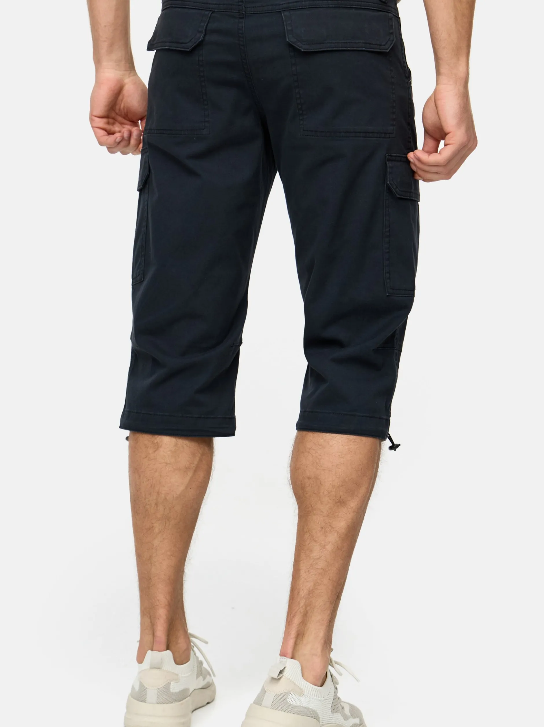 Indicode Herren Shorts Cargo - INStevie in schwarz