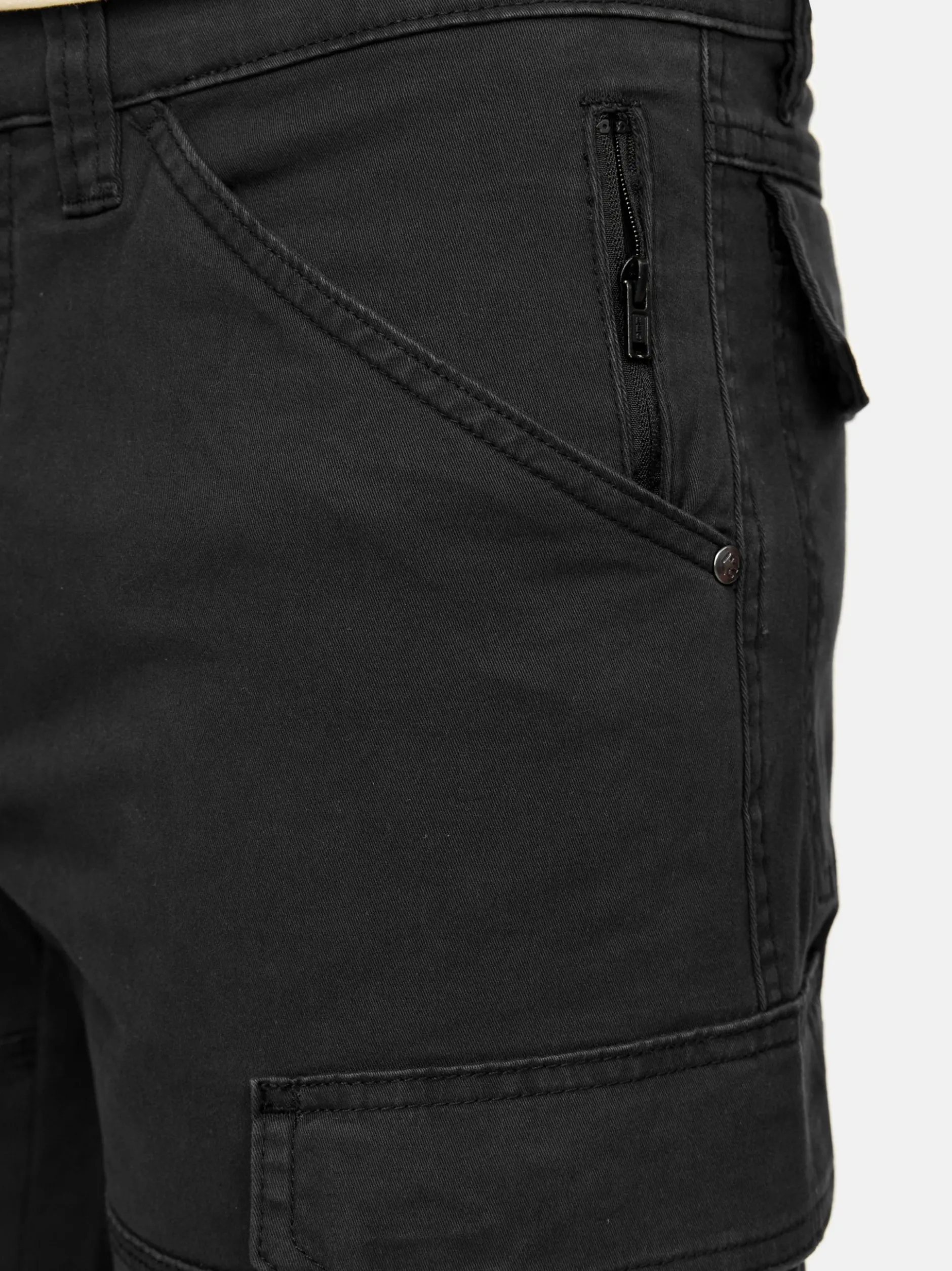 Indicode Herren Shorts Cargo - INStevie in schwarz