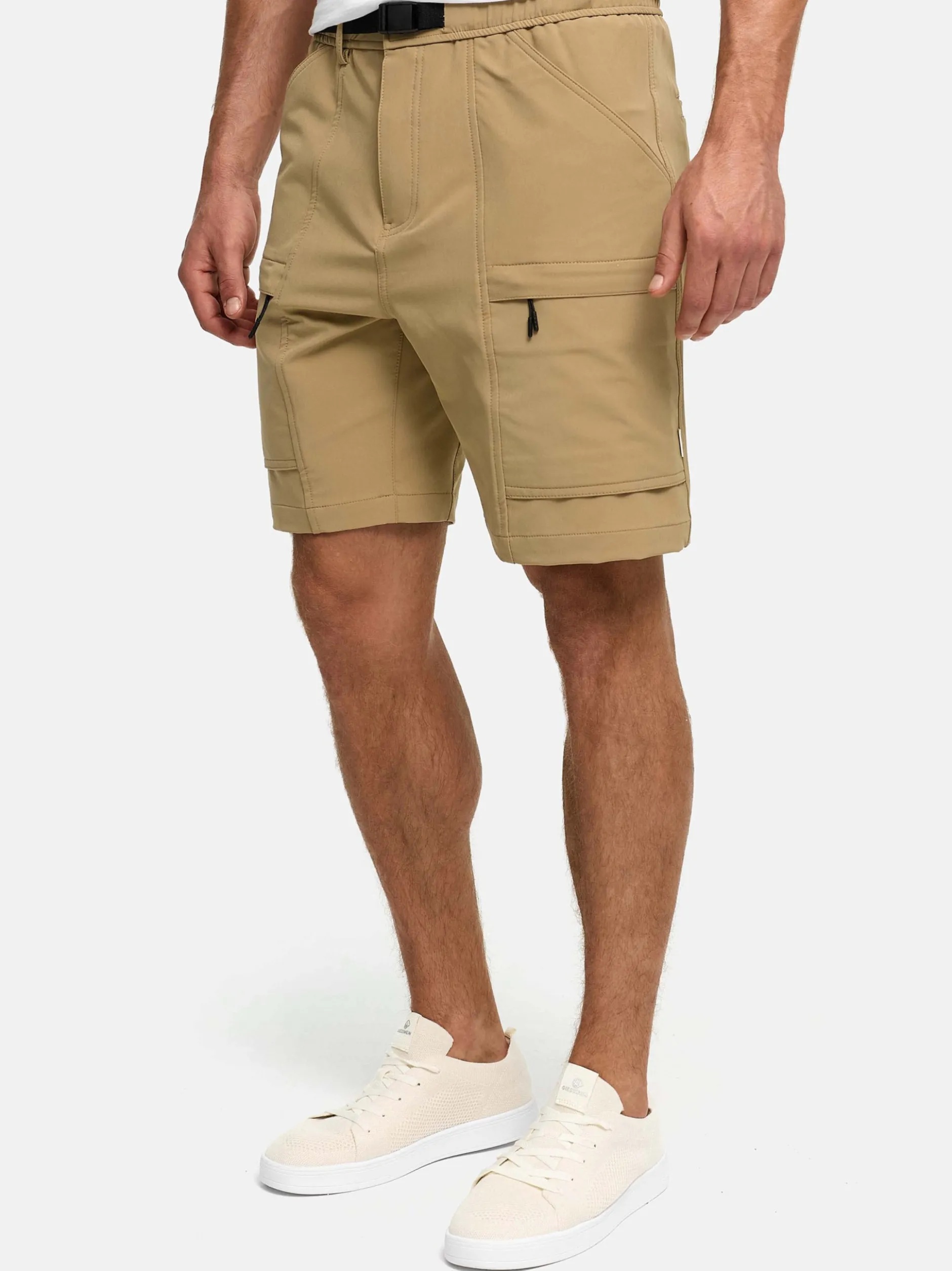 Indicode Herren Shorts Cargo - INRommie in beige