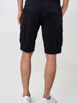 Indicode Herren Shorts Cargo - Blixt in schwarz