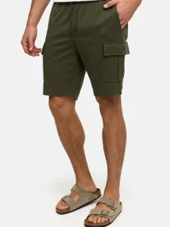 Indicode Herren Shorts Cargo - INNezzo Cargo Shorts in khaki