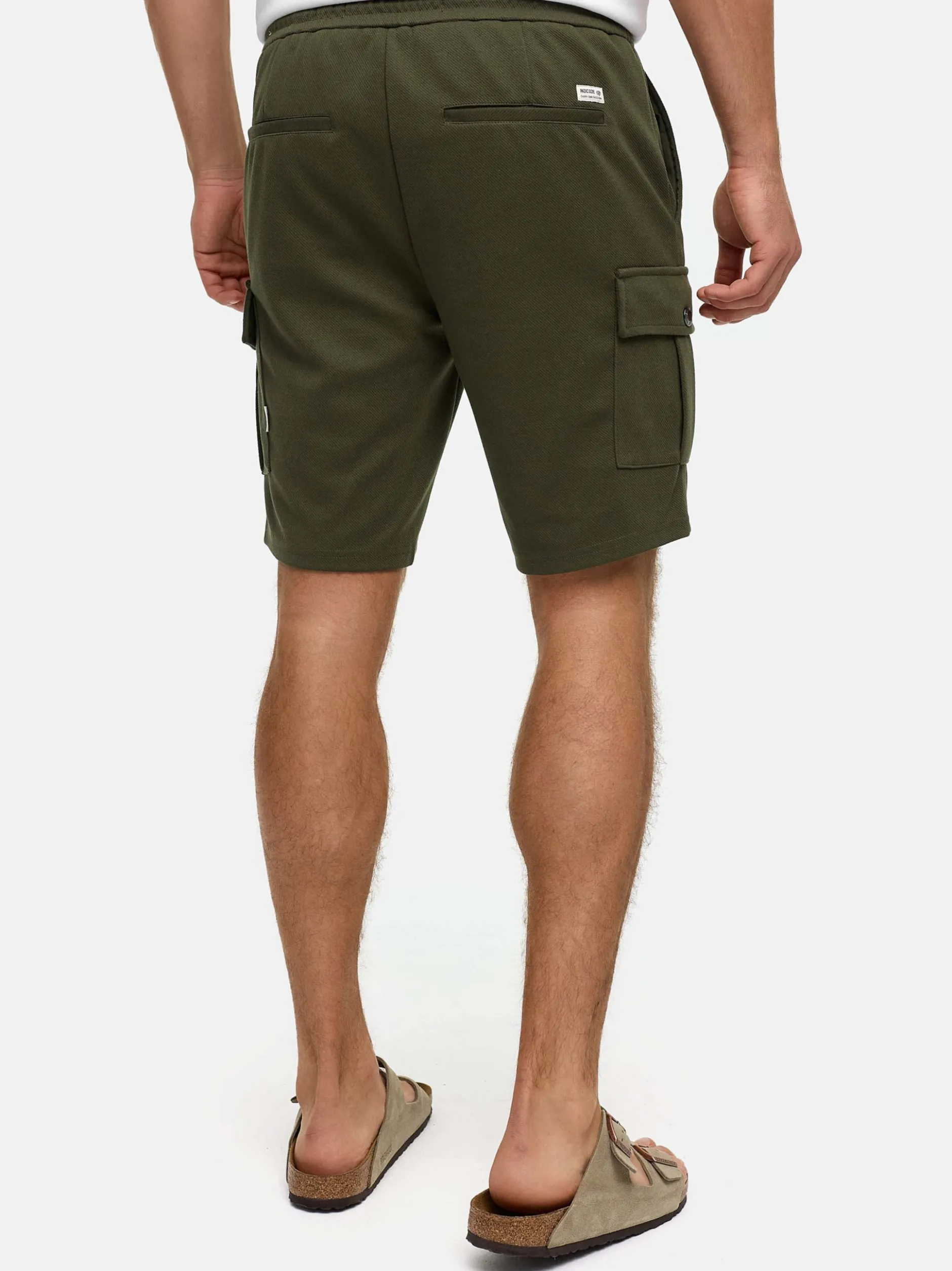 Indicode Herren Shorts Cargo - INNezzo Cargo Shorts in khaki