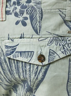 Indicode Herren Shorts Cargo - Albert in mint blau