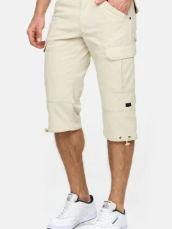 Indicode Herren Shorts Cargo - INStevie in beige sand