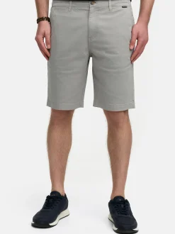 Indicode Herren Shorts Chino - INBjerre in hellgrau grau