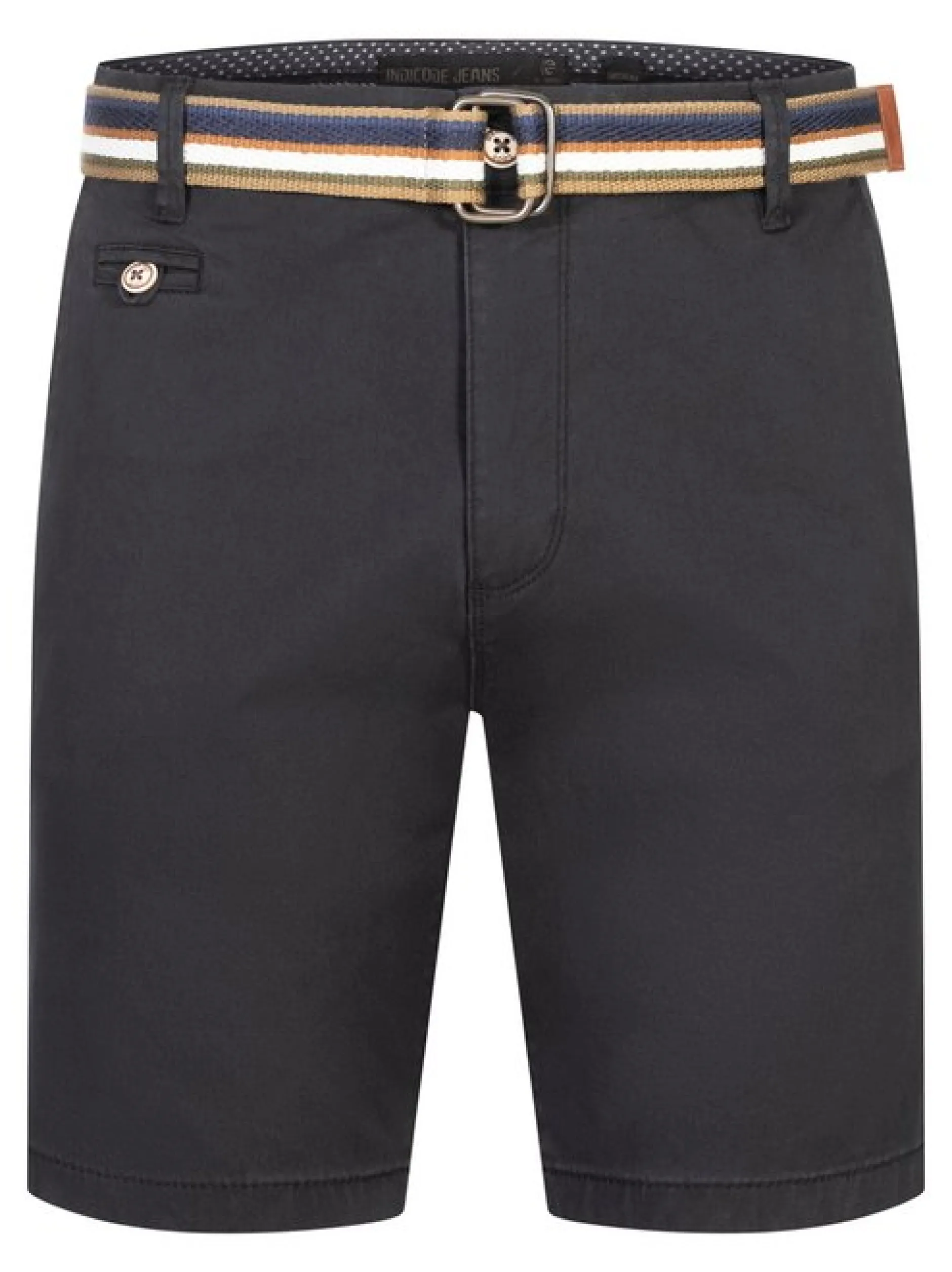Indicode Herren Shorts Chino - INThews in schwarz