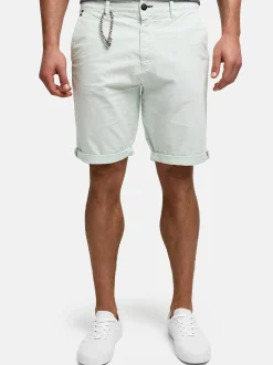 Indicode Herren Shorts Chino - INPifter in türkis hellblau