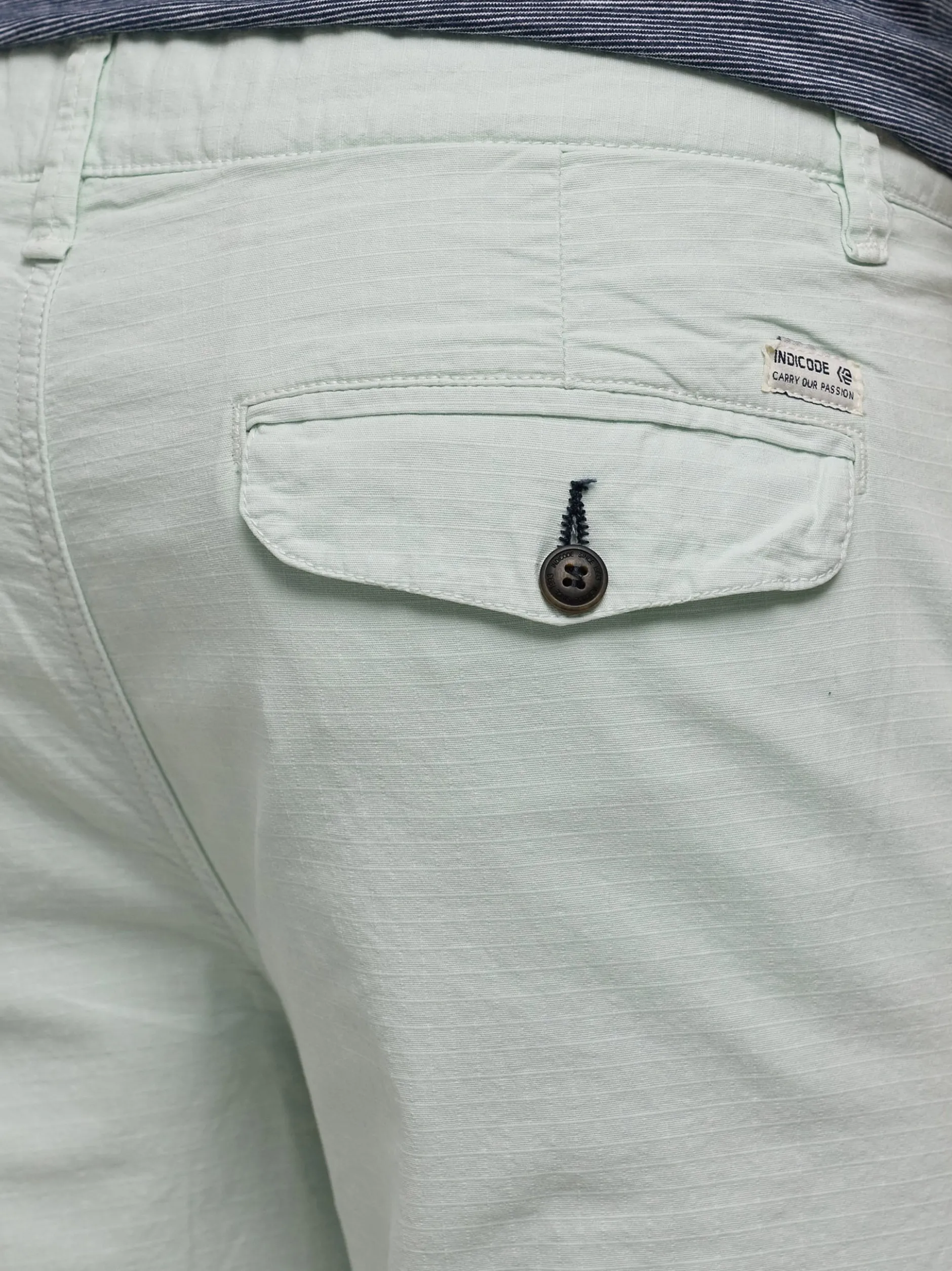 Indicode Herren Shorts Chino - INPifter in türkis hellblau