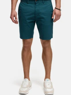 Indicode Herren Shorts Chino - INHutchico in aqua blau