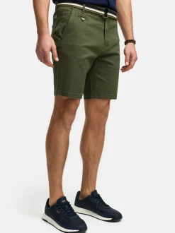 Indicode Herren Shorts Chino - INThews in khaki