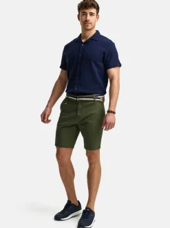 Indicode Herren Shorts Chino - INThews in khaki