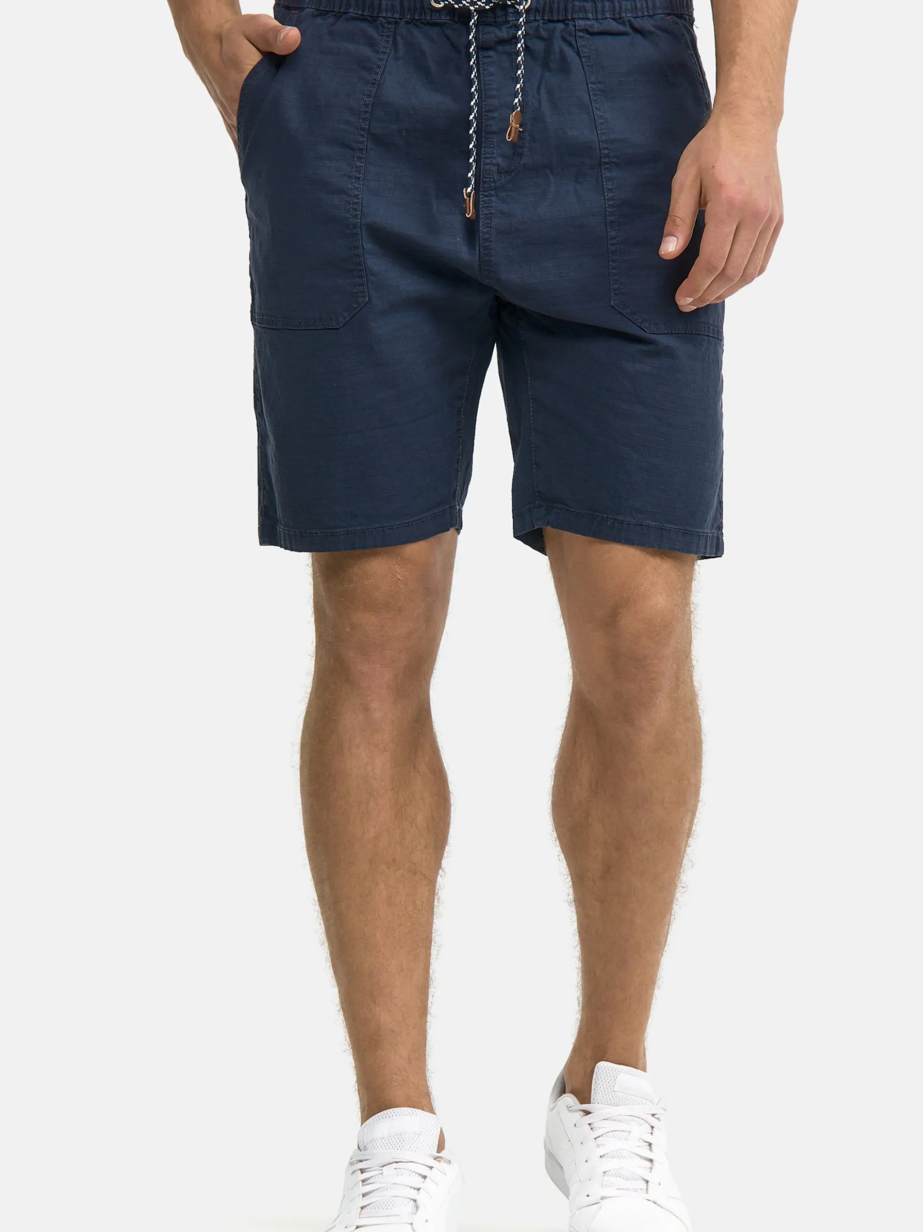 Indicode Herren Shorts Chino - Stoufville in marine