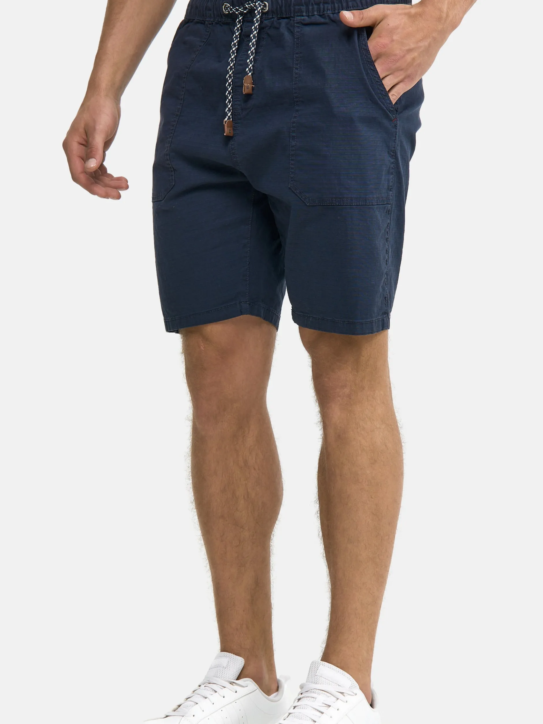 Indicode Herren Shorts Chino - Stoufville in marine