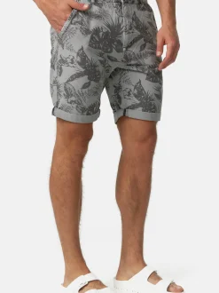 Indicode Herren Shorts Chino - Curtain in hellgrau grau