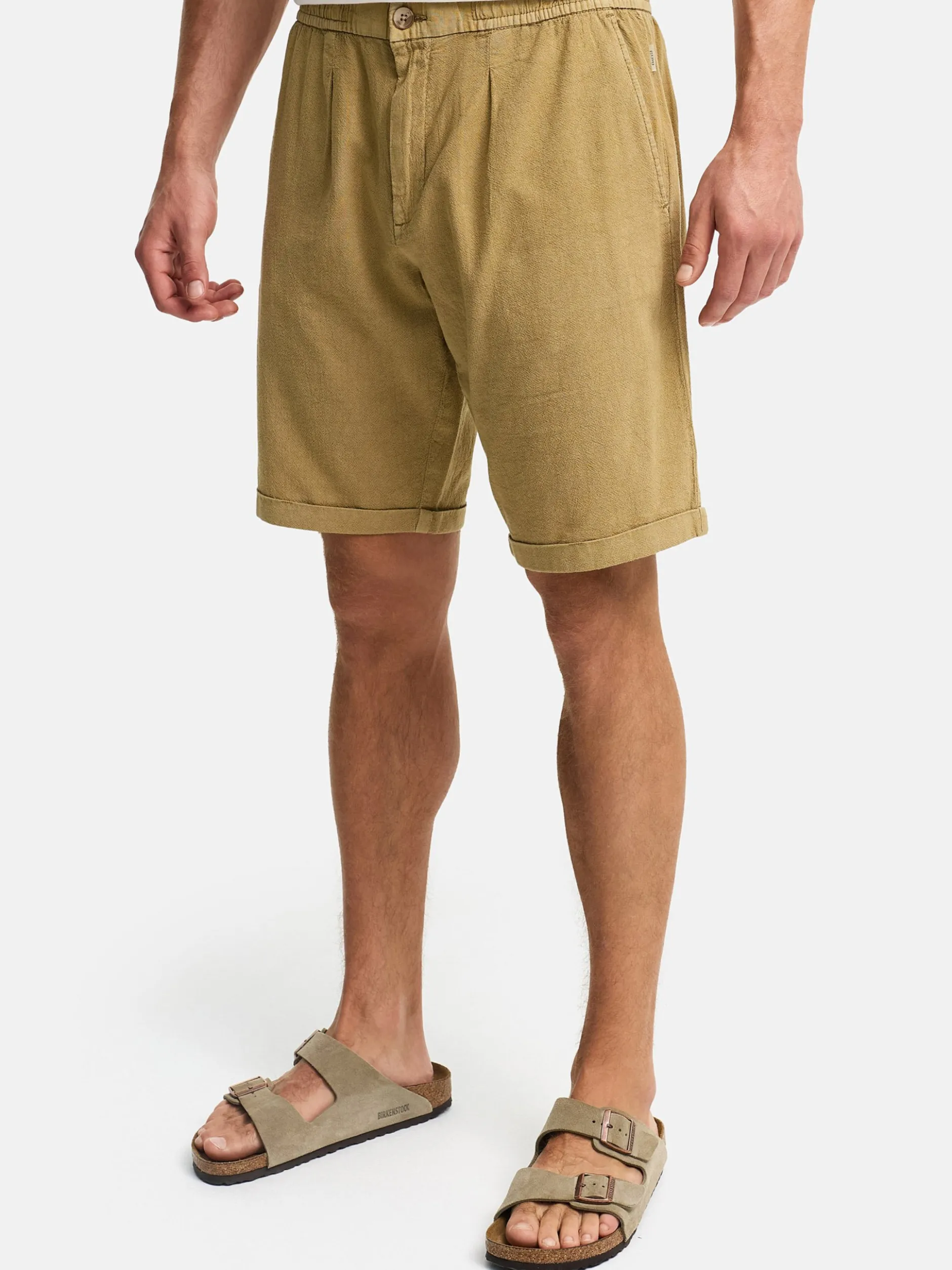 Indicode Herren Shorts Chino - INTryto in beige