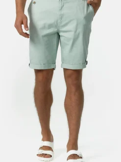 Indicode Herren Shorts Chino - Creel in mint blau