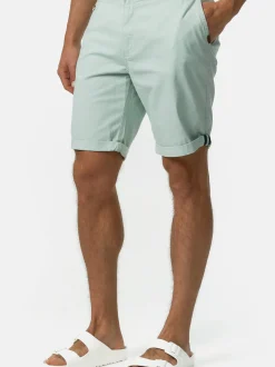 Indicode Herren Shorts Chino - Creel in mint blau