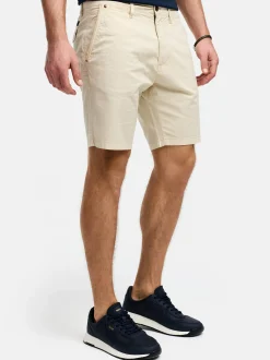 Indicode Herren Shorts Chino - INHutchico in beige sand