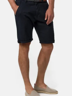 Indicode Herren Shorts Chino - Estrada in schwarz