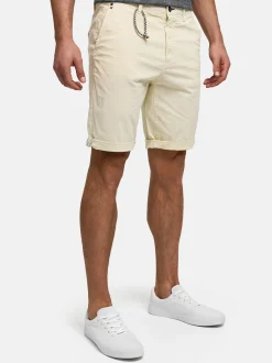 Indicode Herren Shorts Chino - INPifter in vanille
