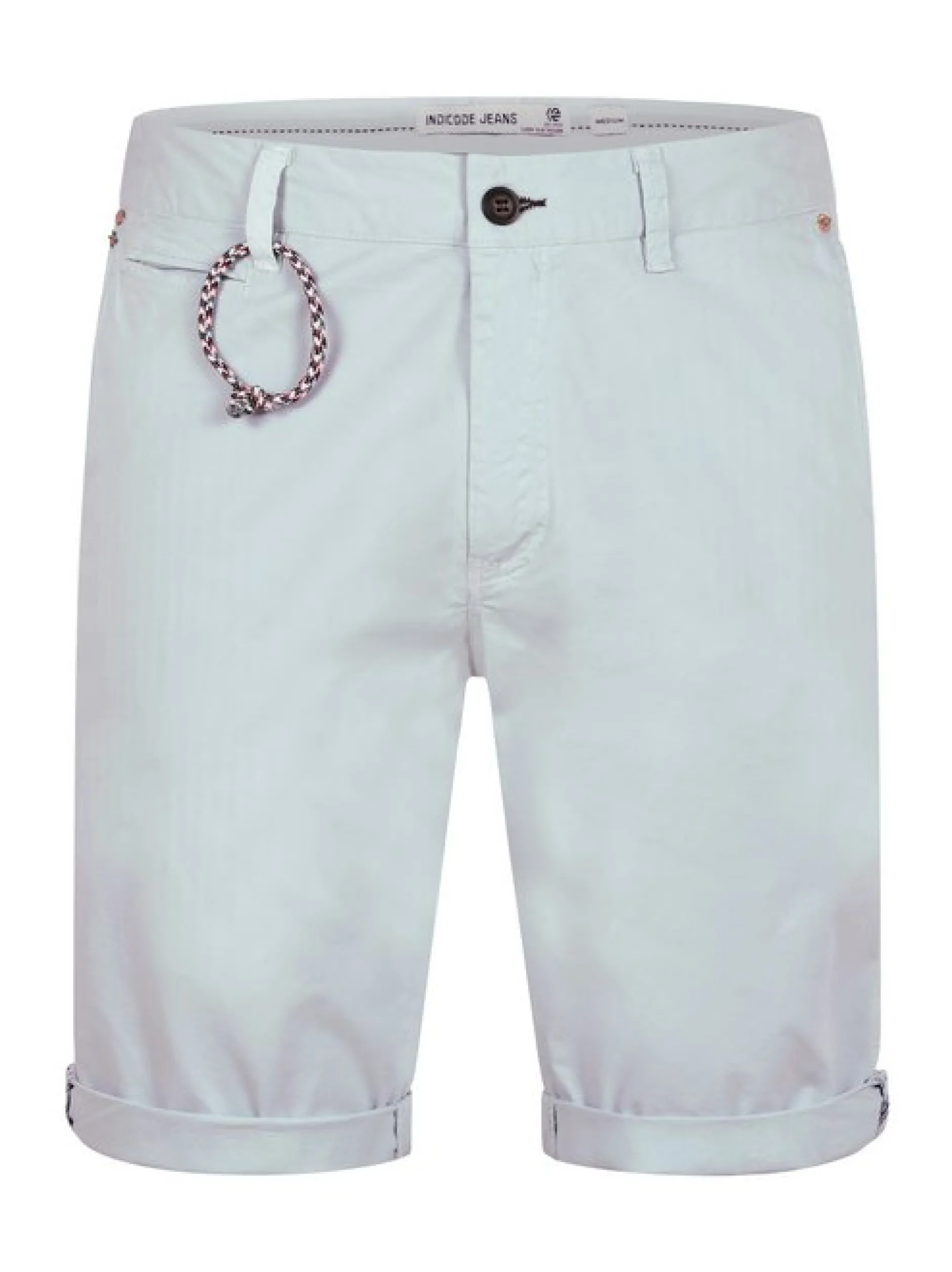 Indicode Herren Shorts Chino - INCanvo in hellblau