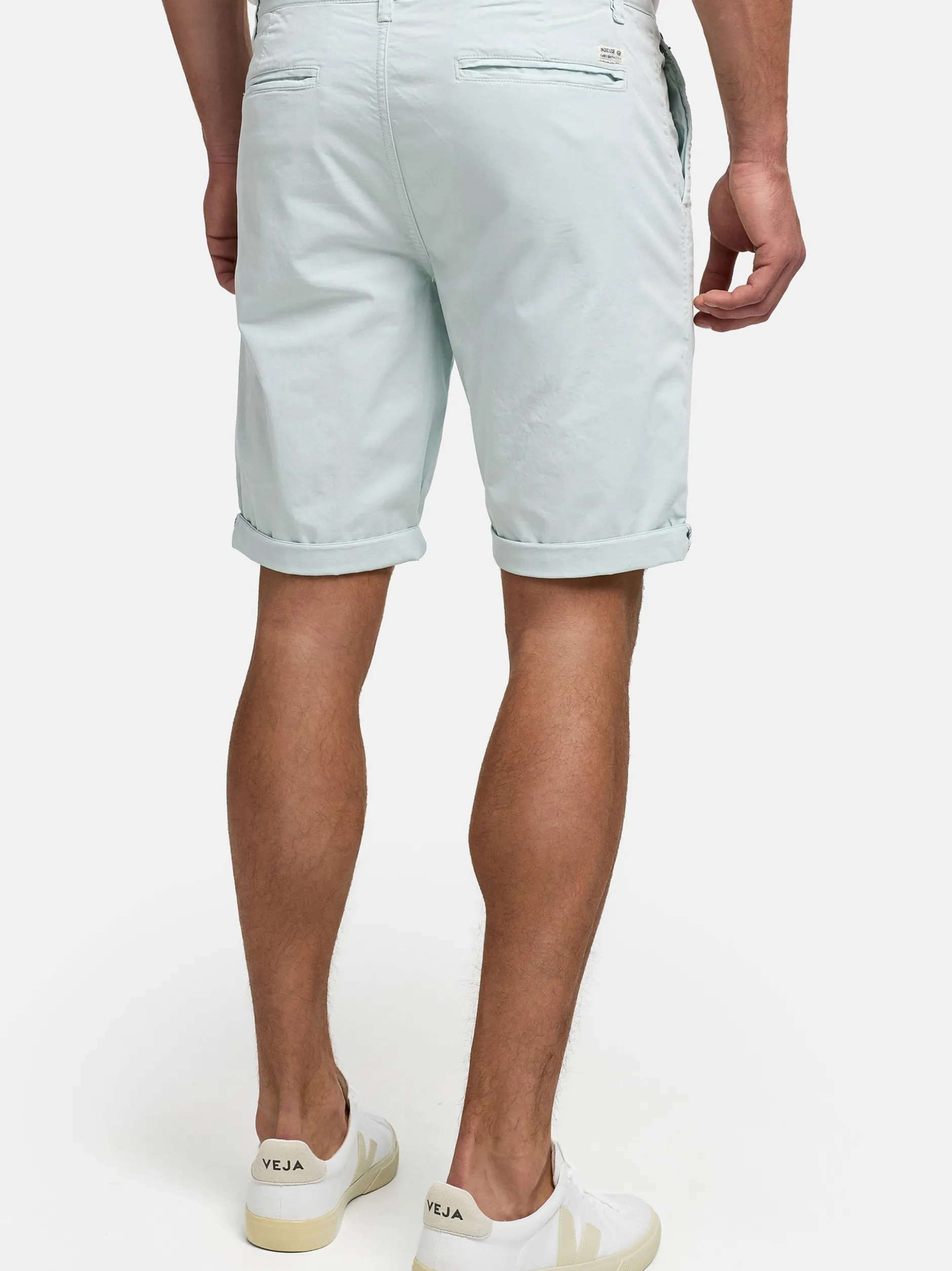 Indicode Herren Shorts Chino - INCanvo in hellblau