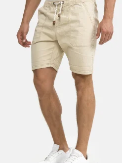 Indicode Herren Shorts Chino - Stoufville in beige braun
