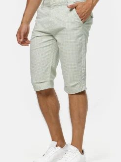 Indicode Herren Shorts Chino - Whitney in mint blau