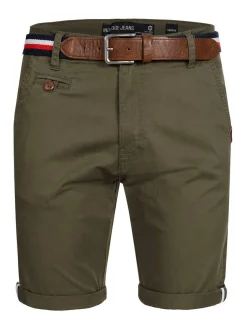 Indicode Herren Shorts Chino - Creel in khaki
