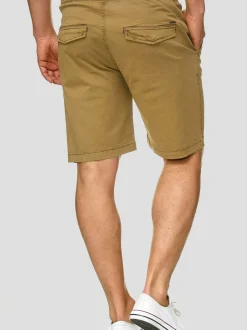 Indicode Herren Shorts Chino - Kelowna in camel