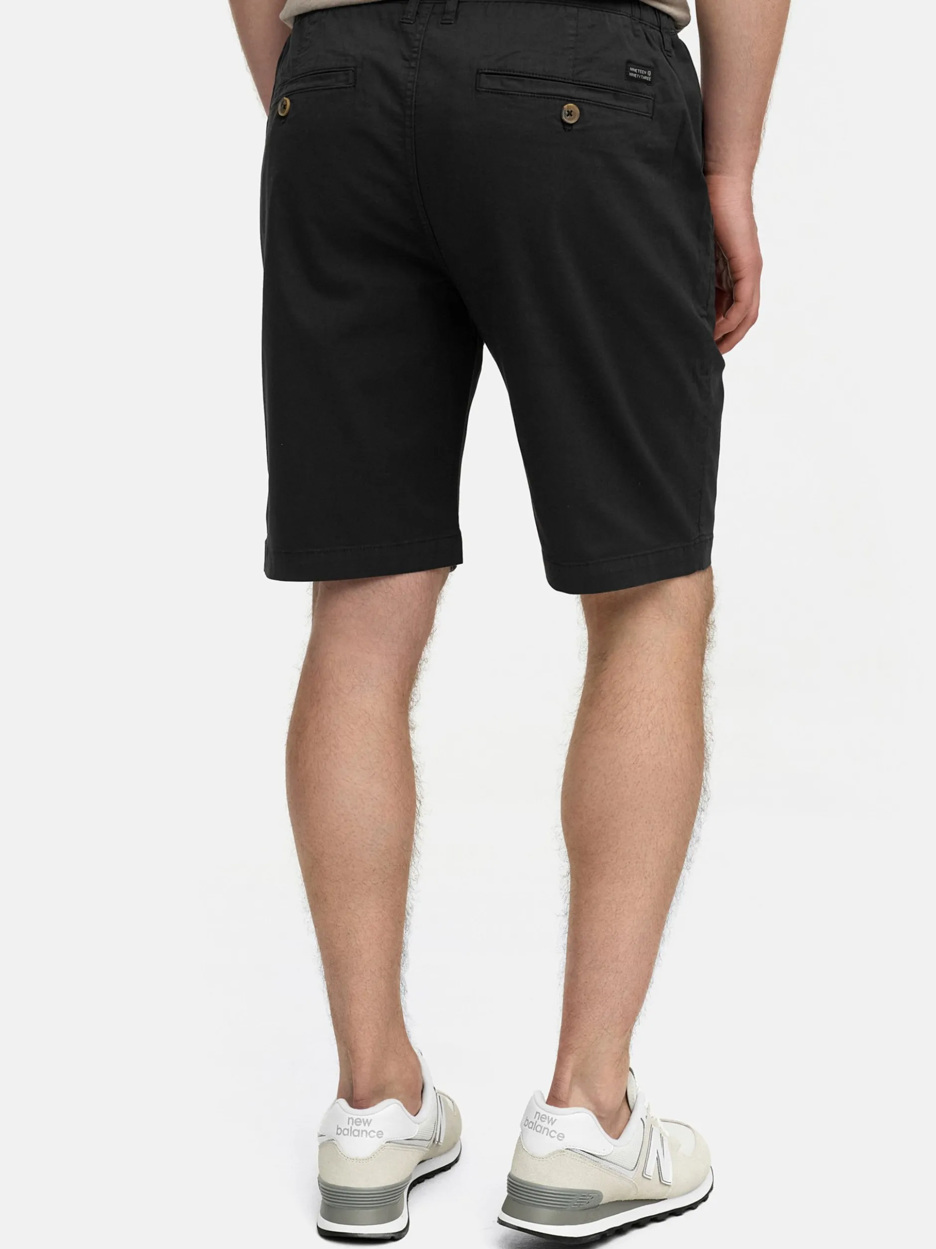Indicode Herren Shorts Chino - INBjerre in schwarz