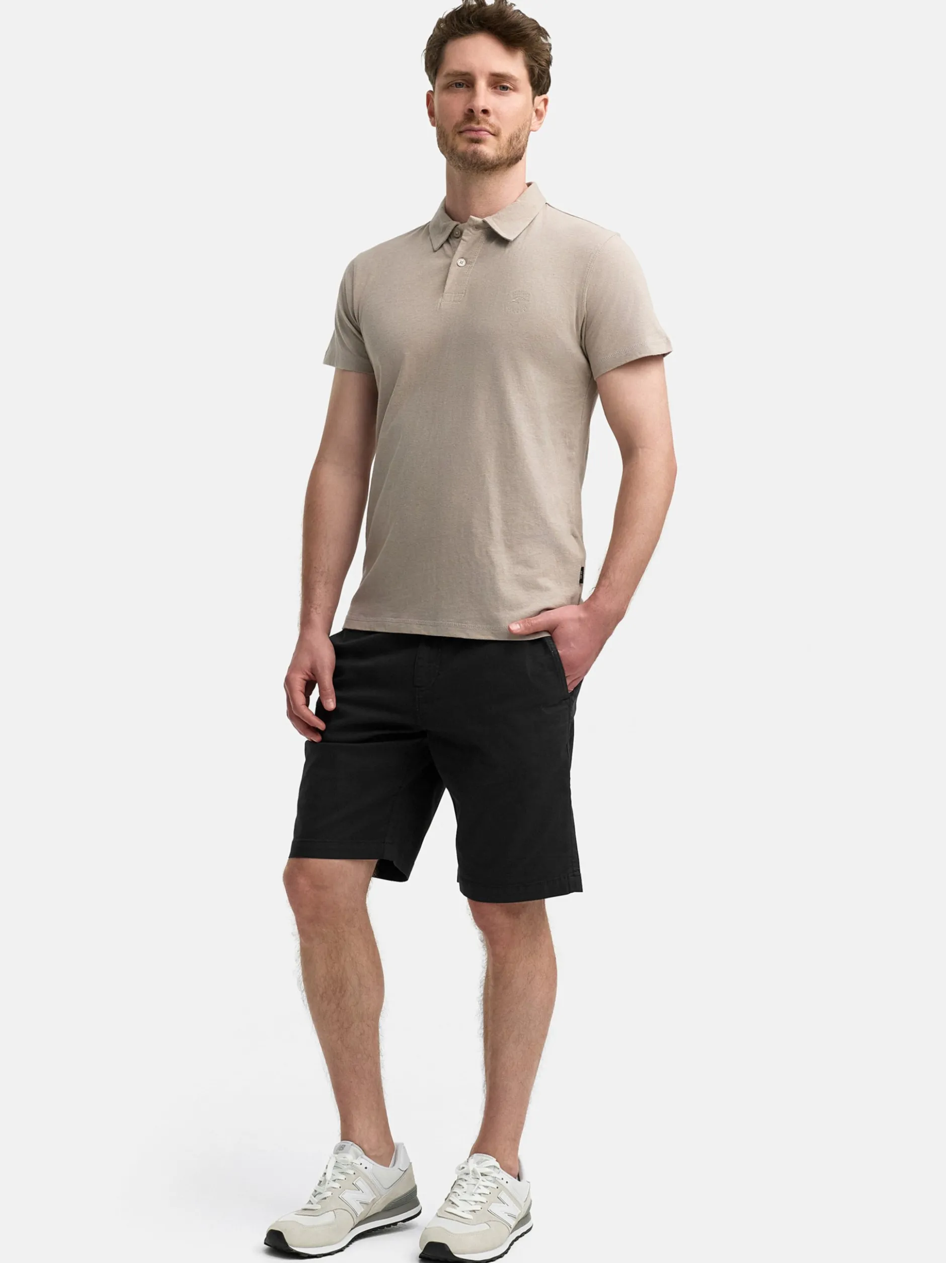 Indicode Herren Shorts Chino - INBjerre in schwarz