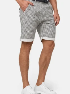 Indicode Herren Shorts Chino - Bourchier in anthrazit grau