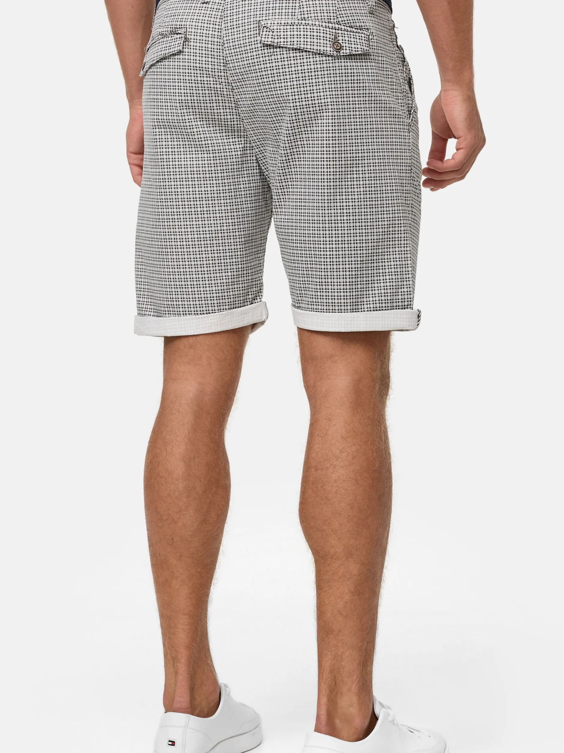 Indicode Herren Shorts Chino - Bourchier in anthrazit grau