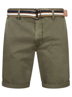 Indicode Herren Shorts Chino - INCunning in khaki