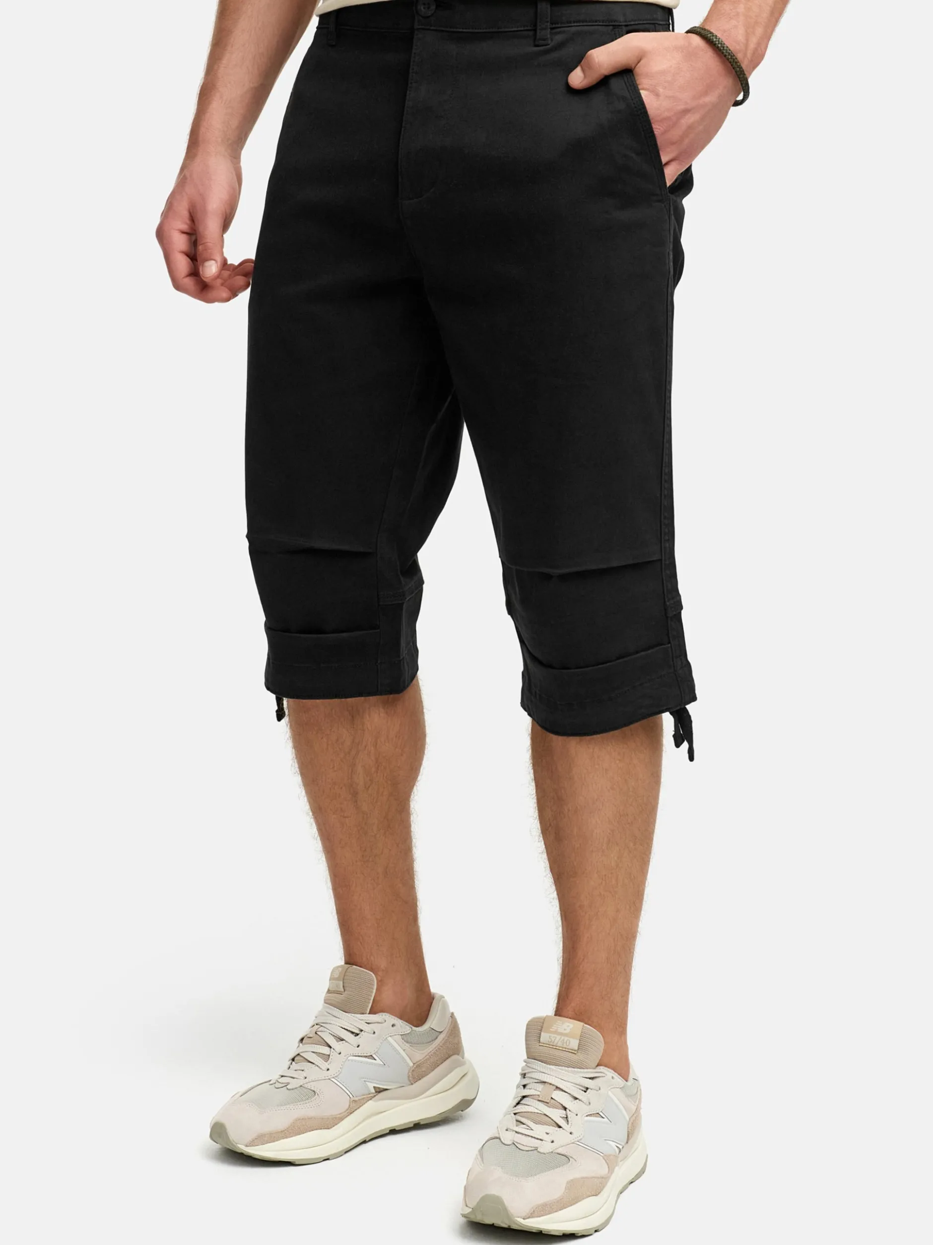 Indicode Herren Shorts - INSelion in schwarz