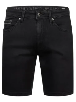 Indicode Herren Shorts Jeans - INSymon in schwarz