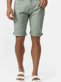 Indicode Herren Shorts Jeans - Villeurbanne in mint gelb